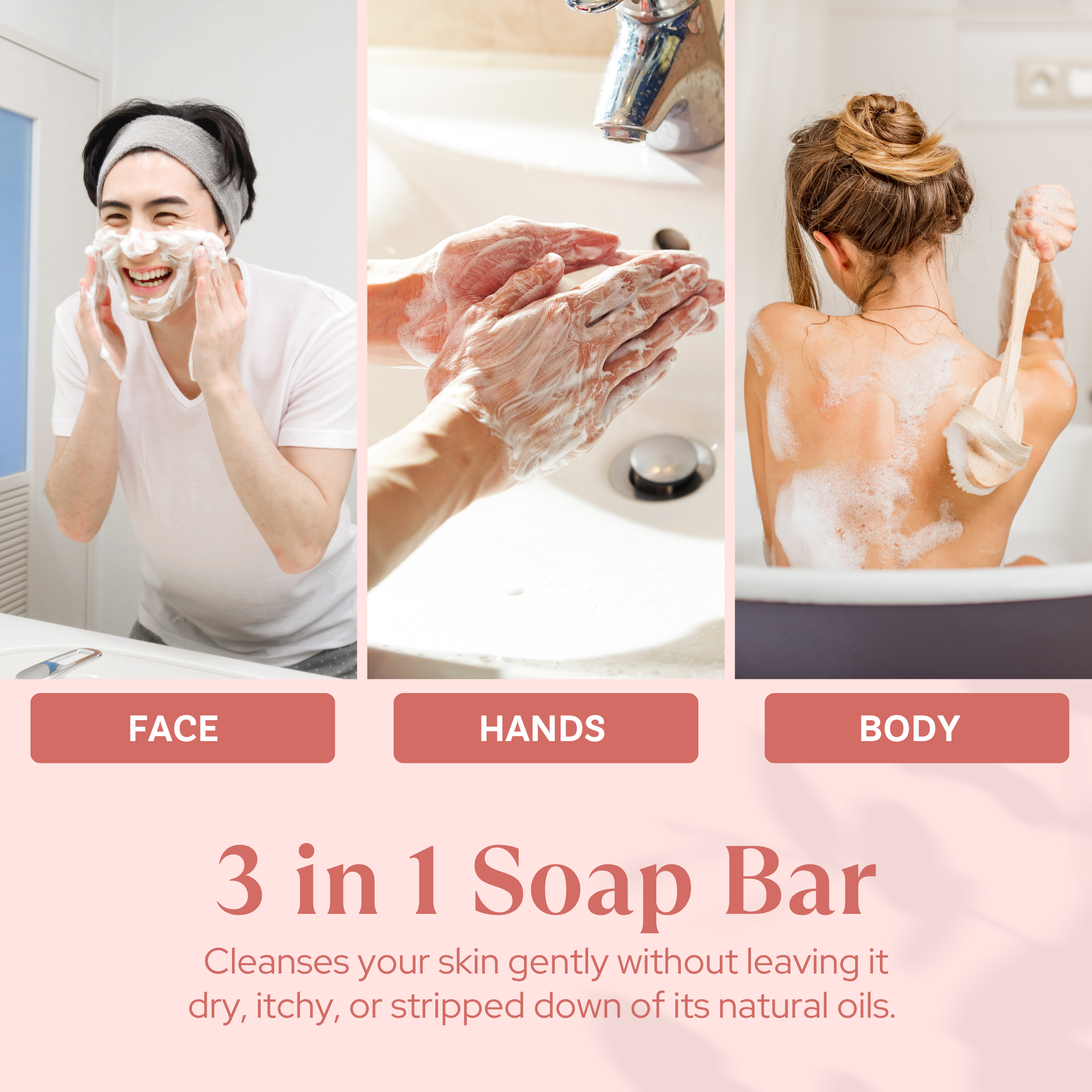 English Rose Soap Bars - (7 Oz Bars)