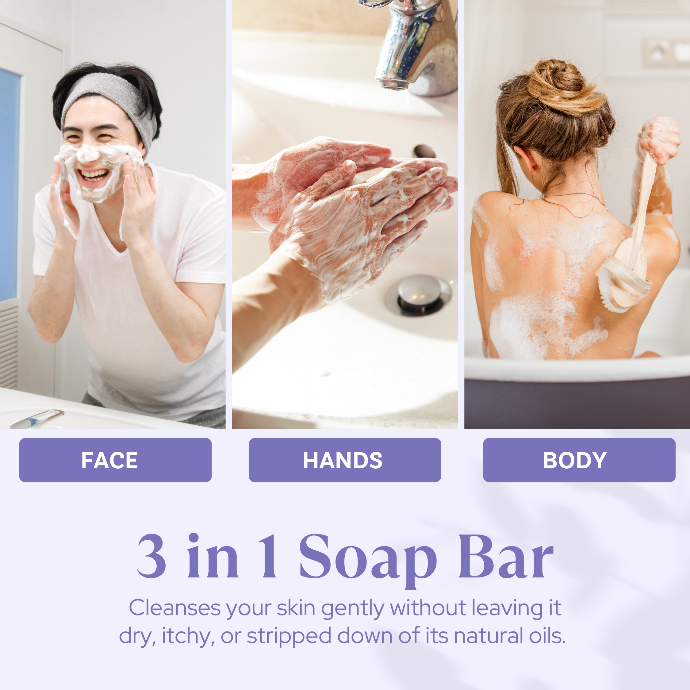 Basil & Neroli - All Natural Soap Bars (2 Bars, 7 Oz)