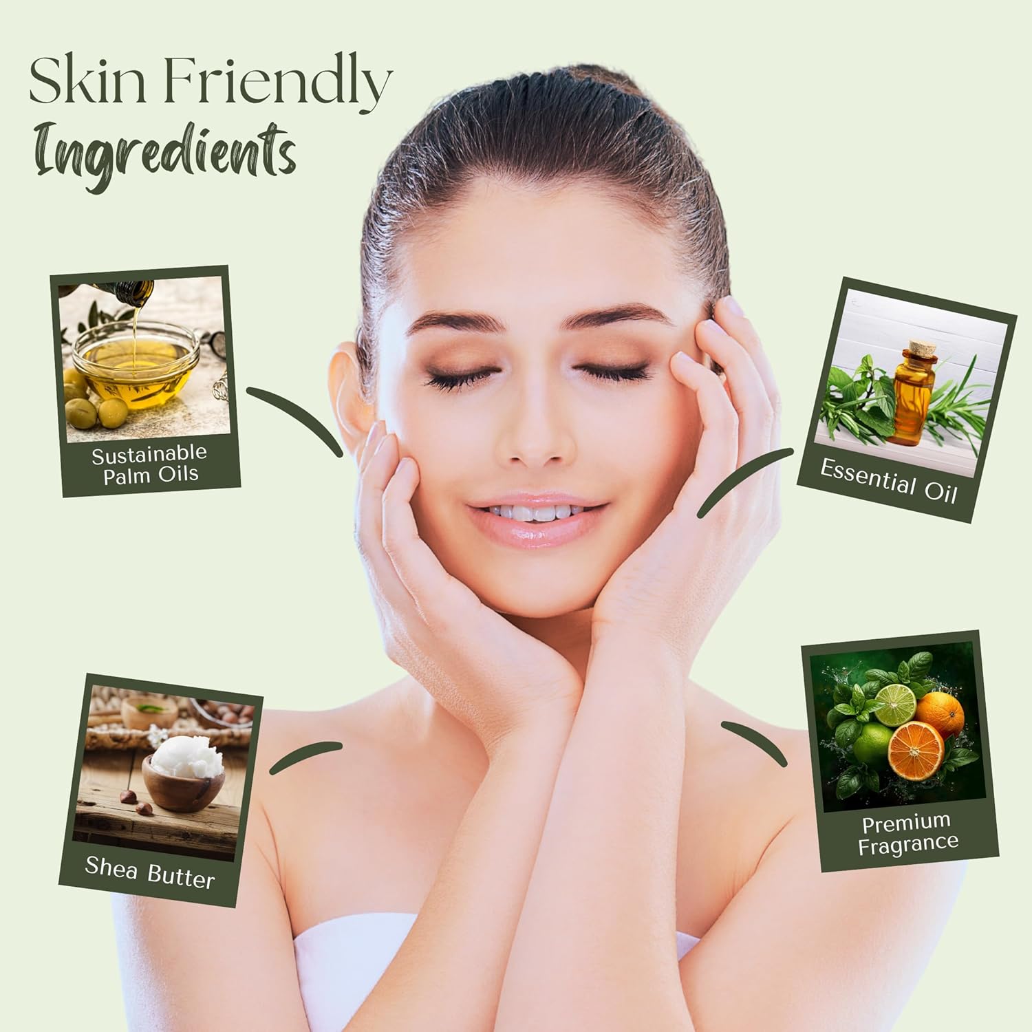 Basil, Lime & Mandarin soap bar (7 Oz Bars)