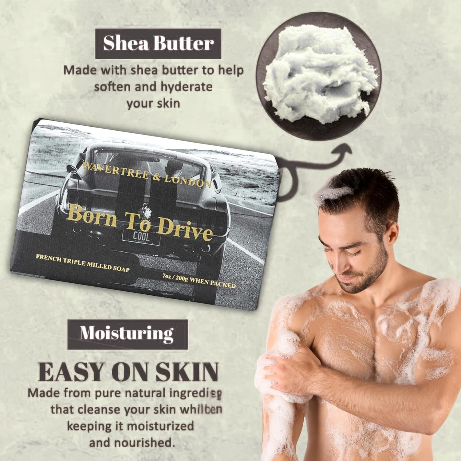 Born to Drive Soap Bar (7 Oz Bar)