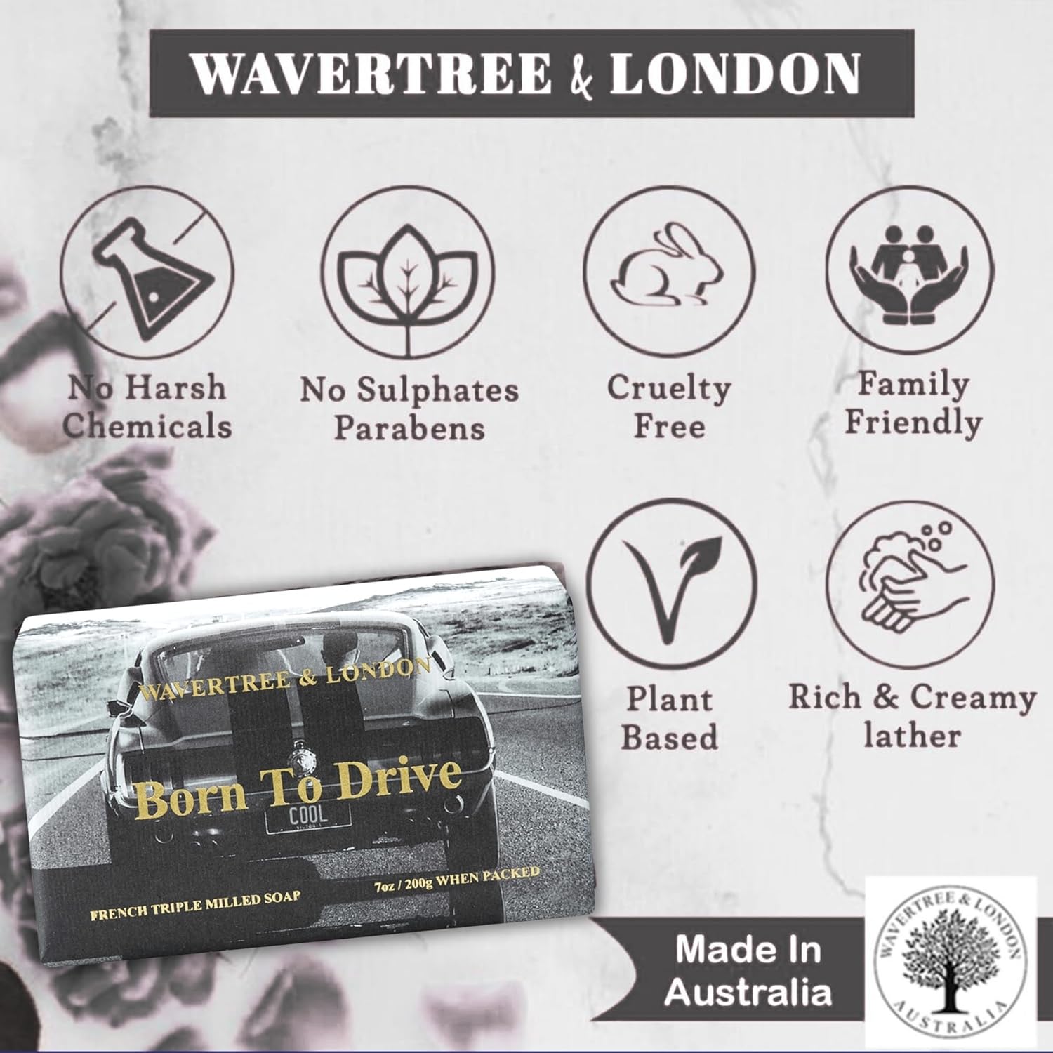 Born to Drive Soap Bar (7 Oz Bar)