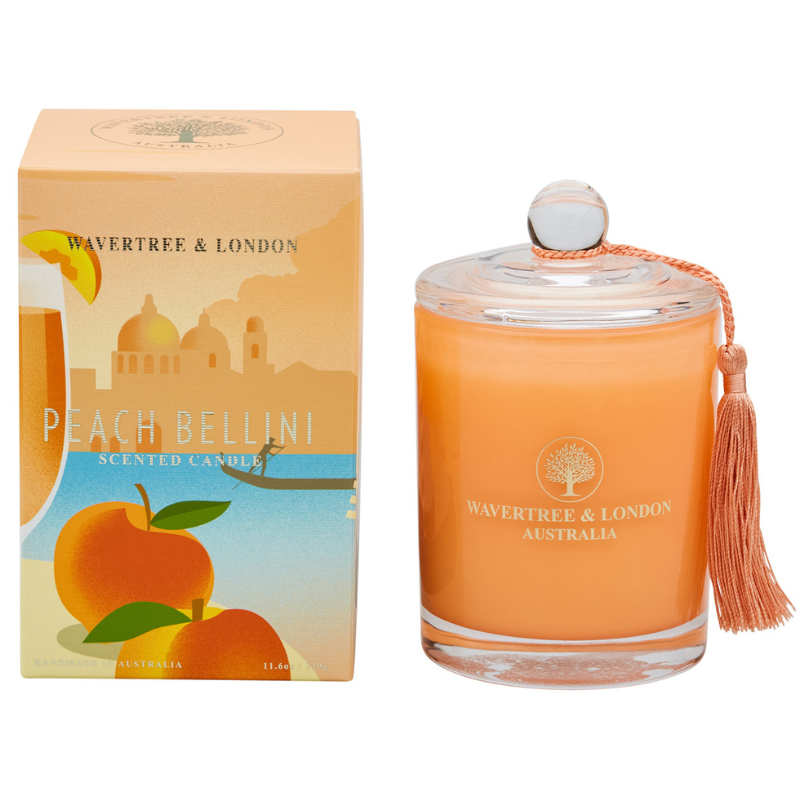 Wavertree & London Soy candle - Peach Bellini - Australian Natural Soap