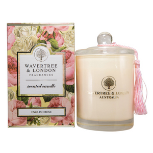 Wavertree & London Soy Candle - English Rose - Australian Natural Soap