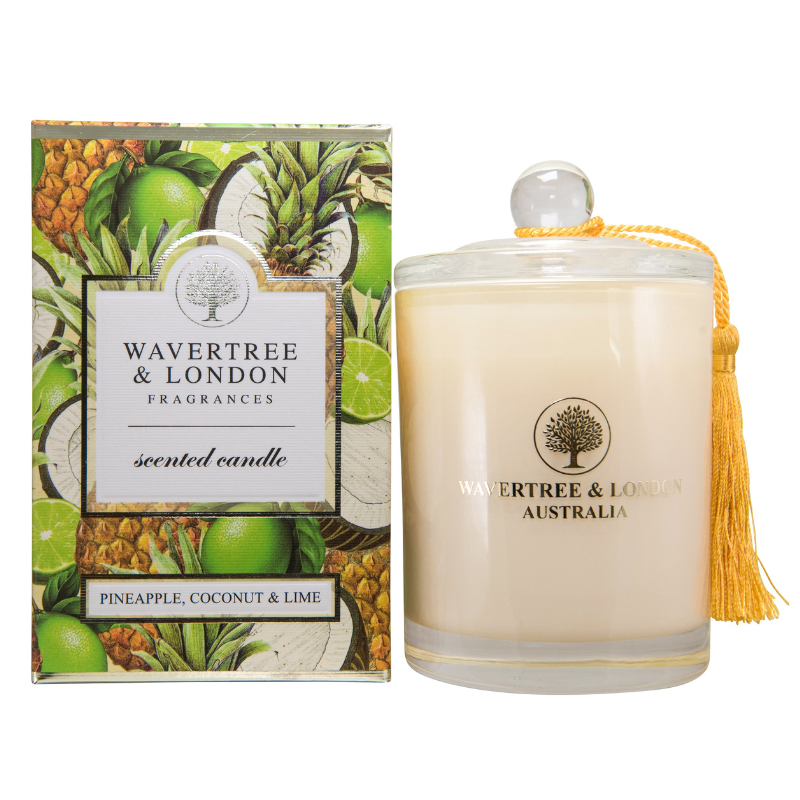 Wavertree & London Soy candle - Pineapple, Coconut & Lime - Australian Natural Soap