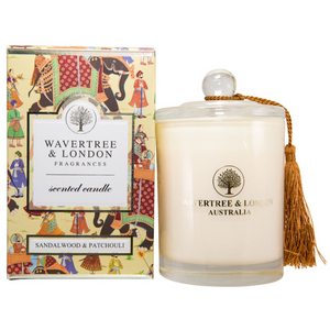 Wavertree & London Soy Candle - Sandalwood & Patchouli - Australian Natural Soap