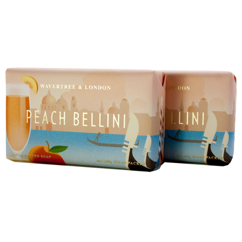 Wavertree & London Peach Bellini Soap ( 2 Bars) - Australian Natural Soap