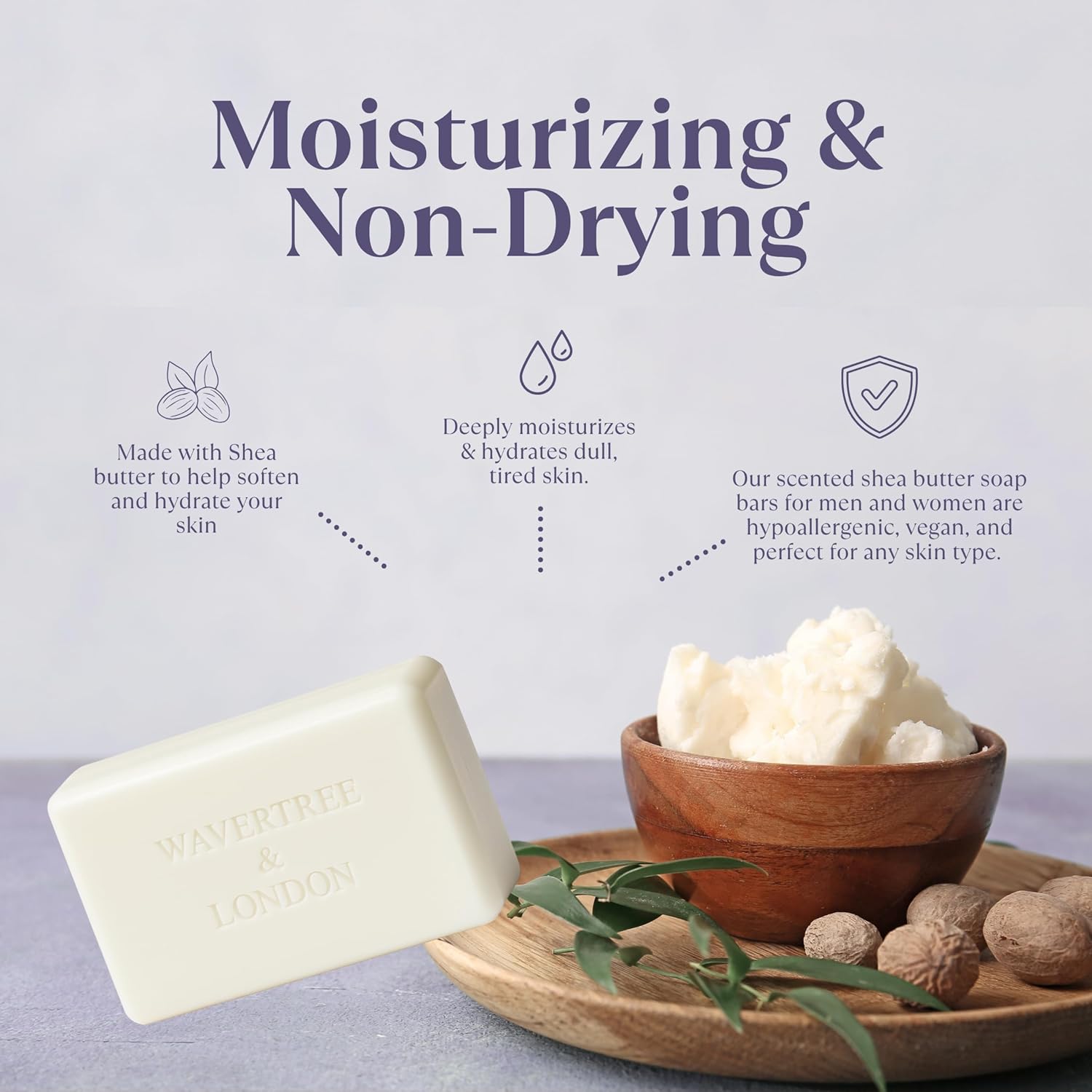 Flower Market Natural floral scented moisturizing soap bar