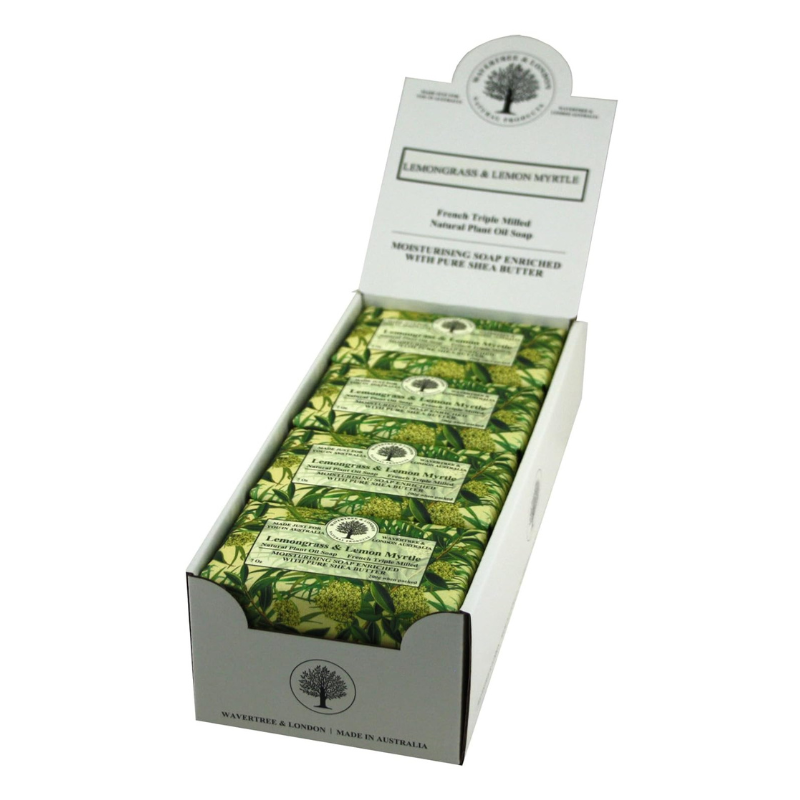 Lemongrass & Lemon Myrtle Soap (8 bars) - Australian Natural Soap