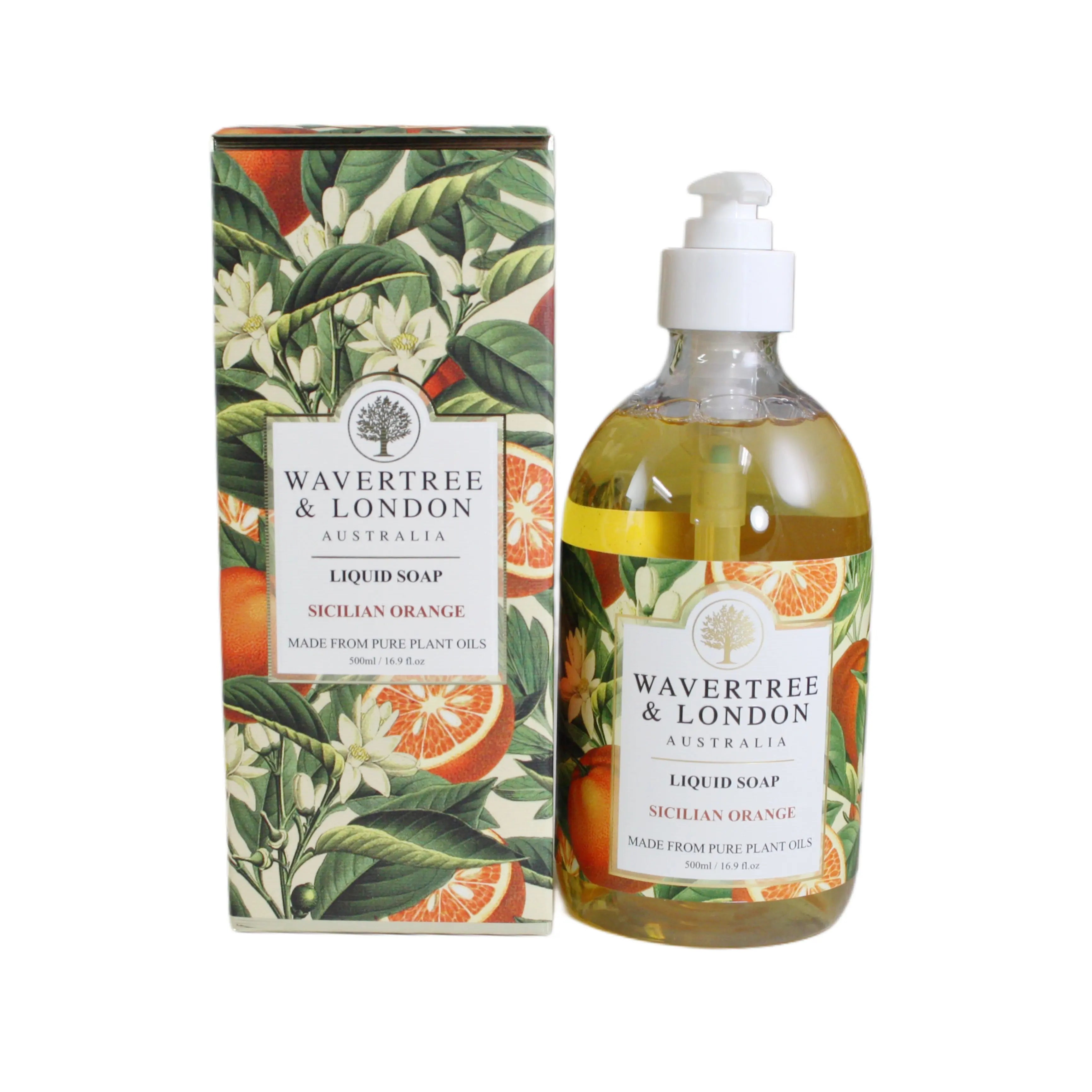 Sicilian Orange Scented Liquid Hand Soap With Box (500ml/16.9oz)