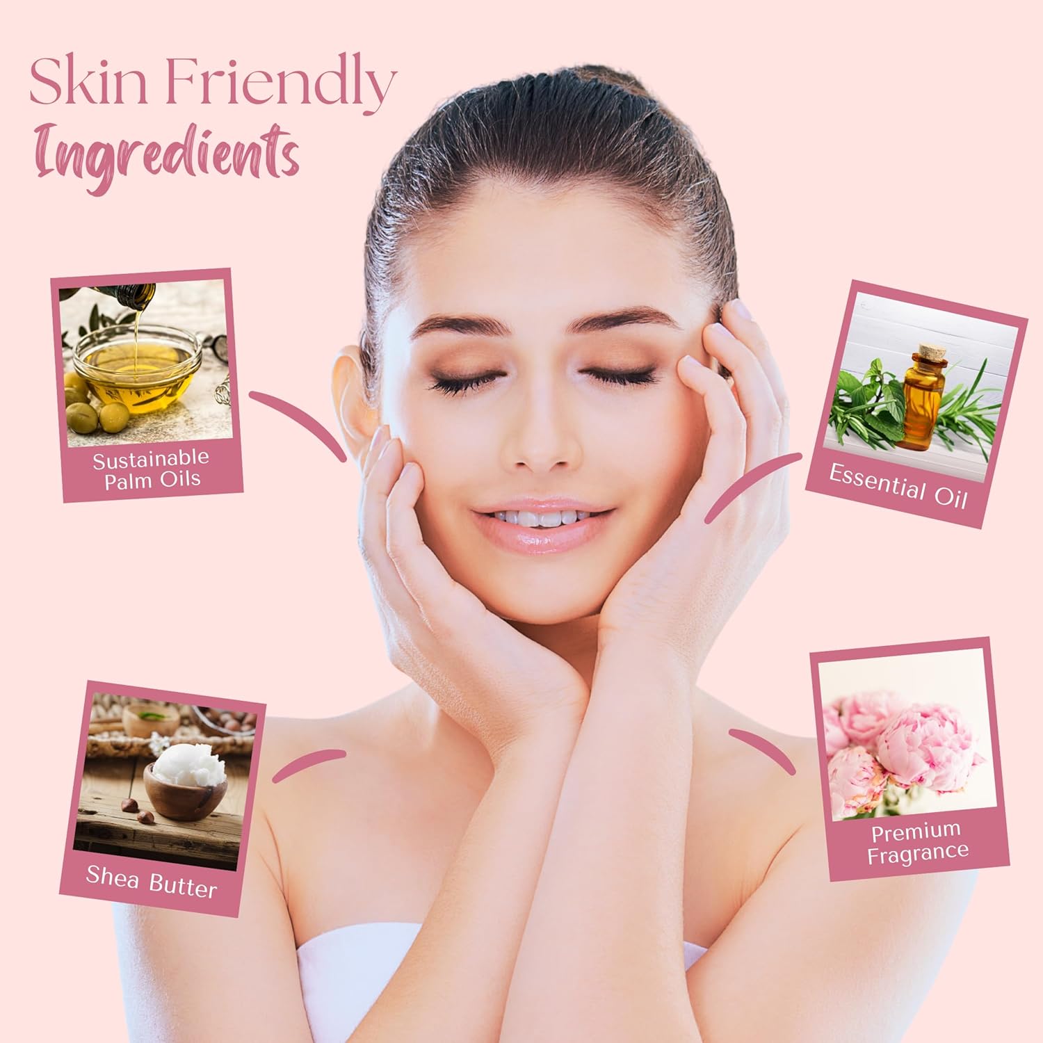 Pink peony scented non toxic soap bar