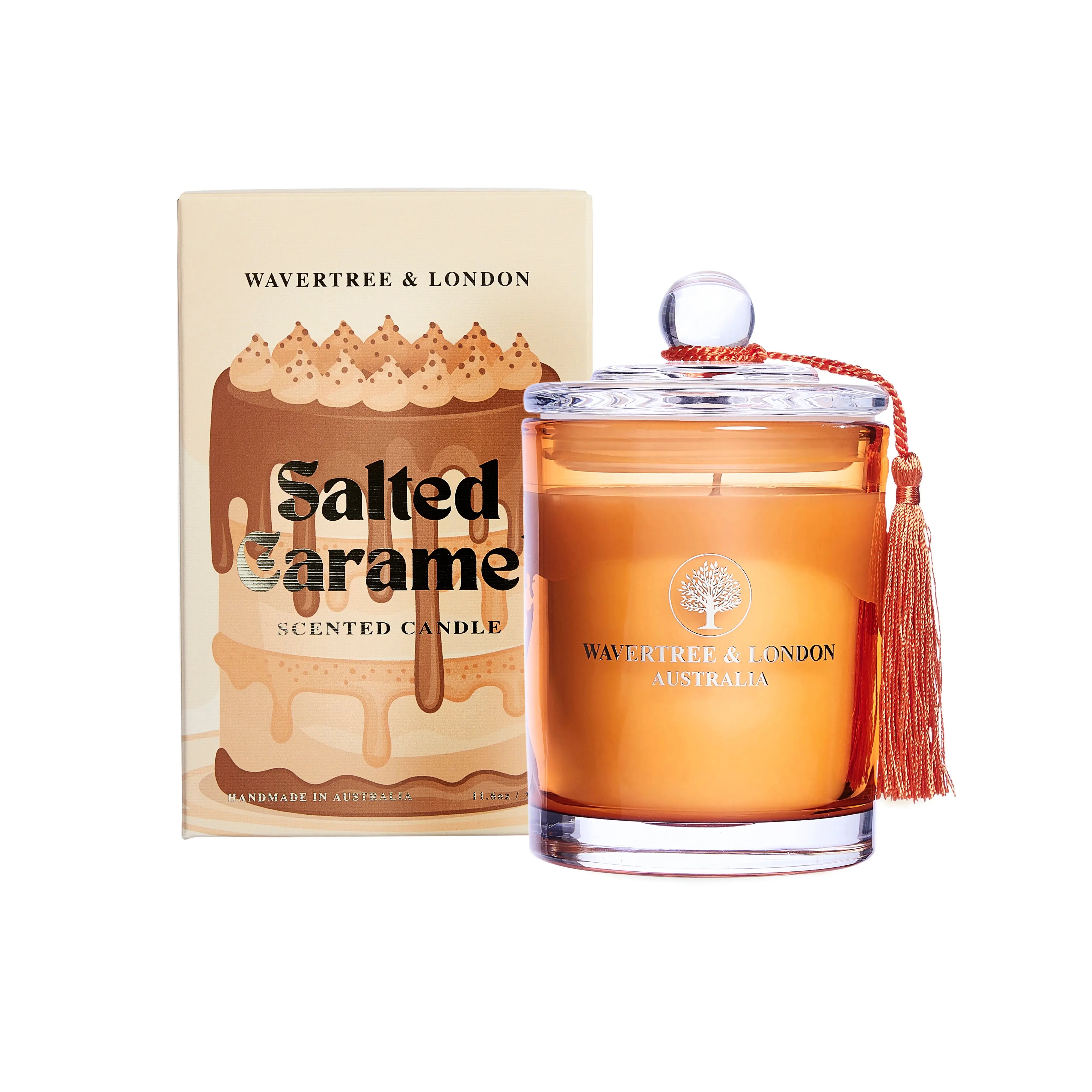 Salted Caramel Soy Wax candle (330g/11.66 oz, 60 Hours Burn Time)