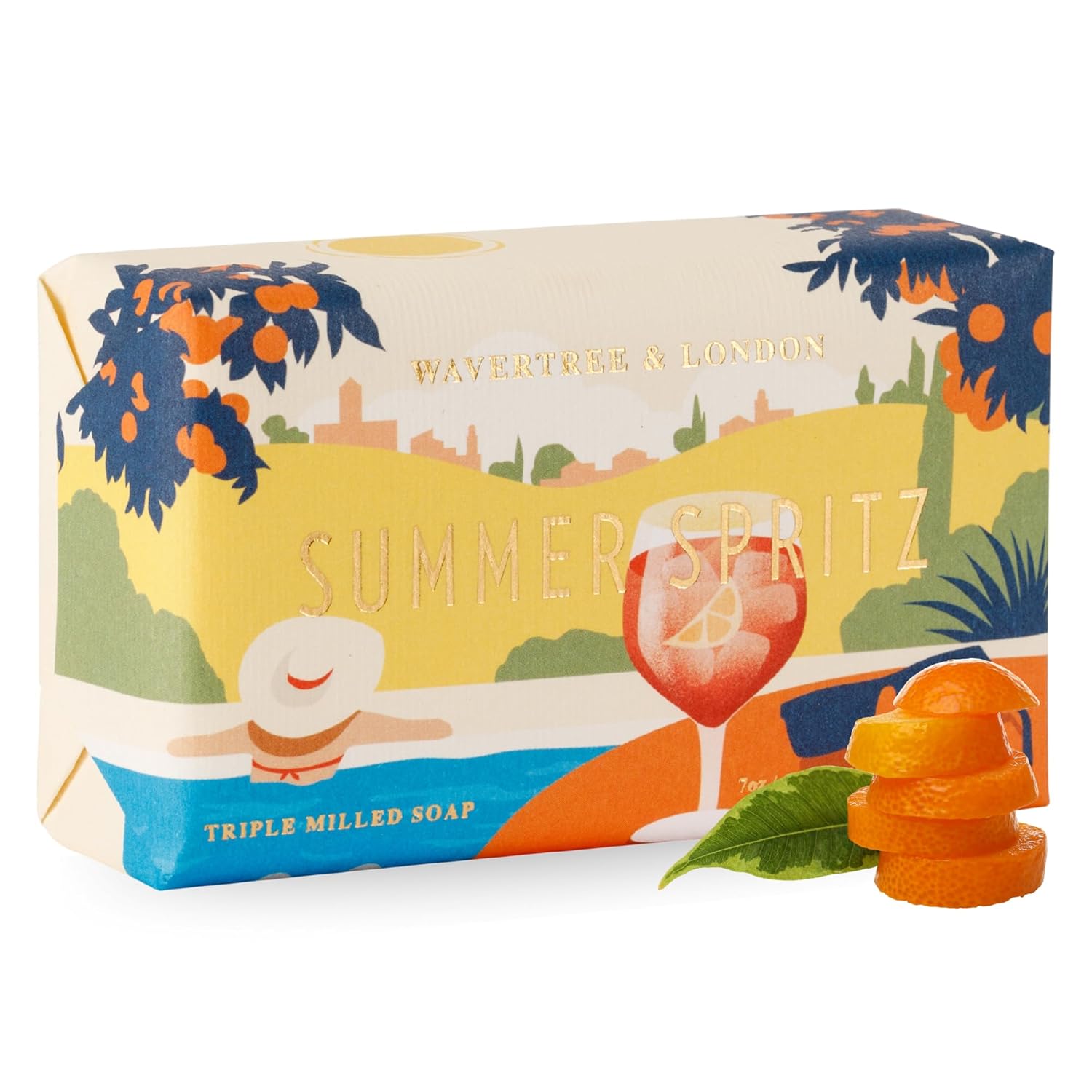 Summer spritz natural soap bar