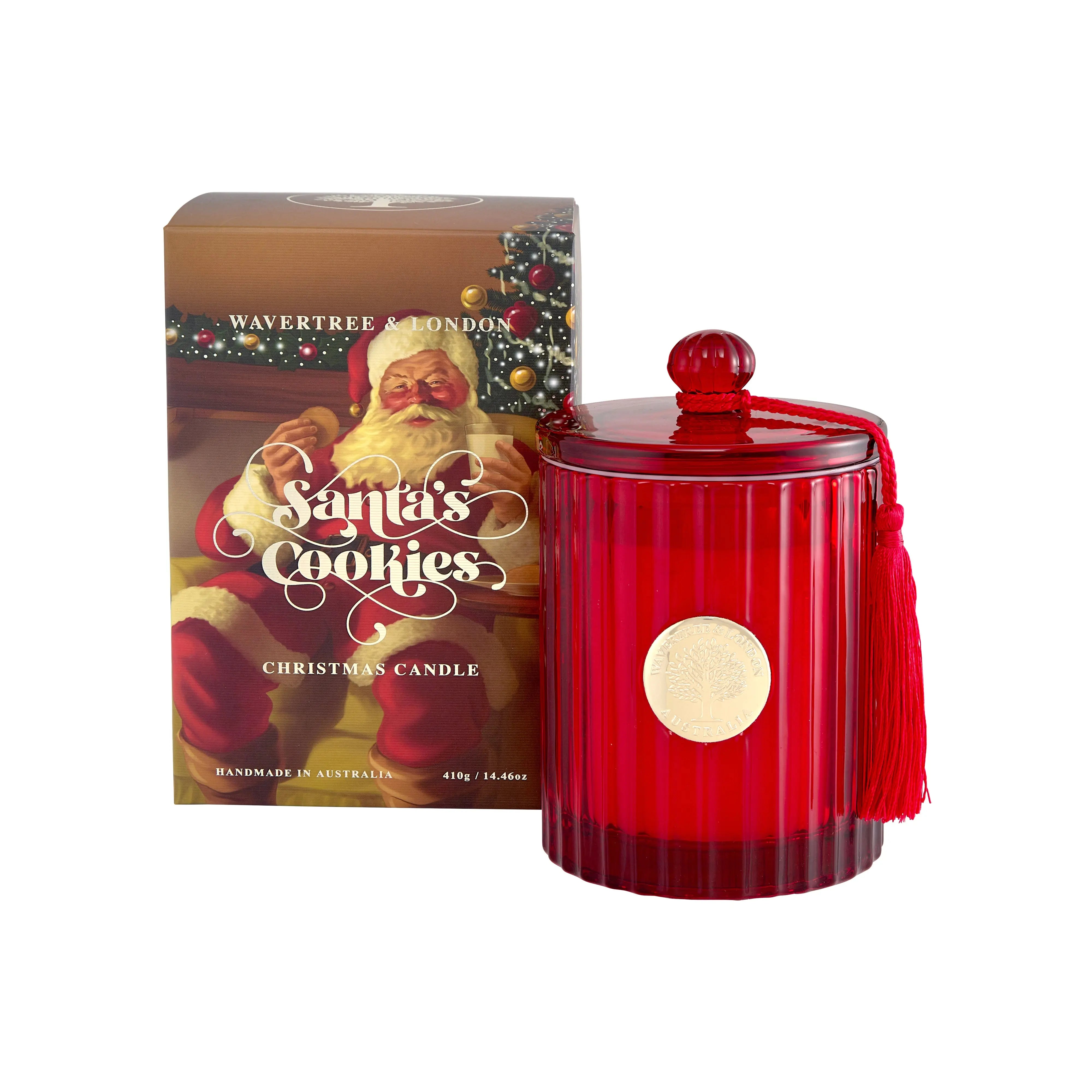 Santa's Cookies Soy Wax candle (330g/11.66 oz, 60 Hours Burn Time)