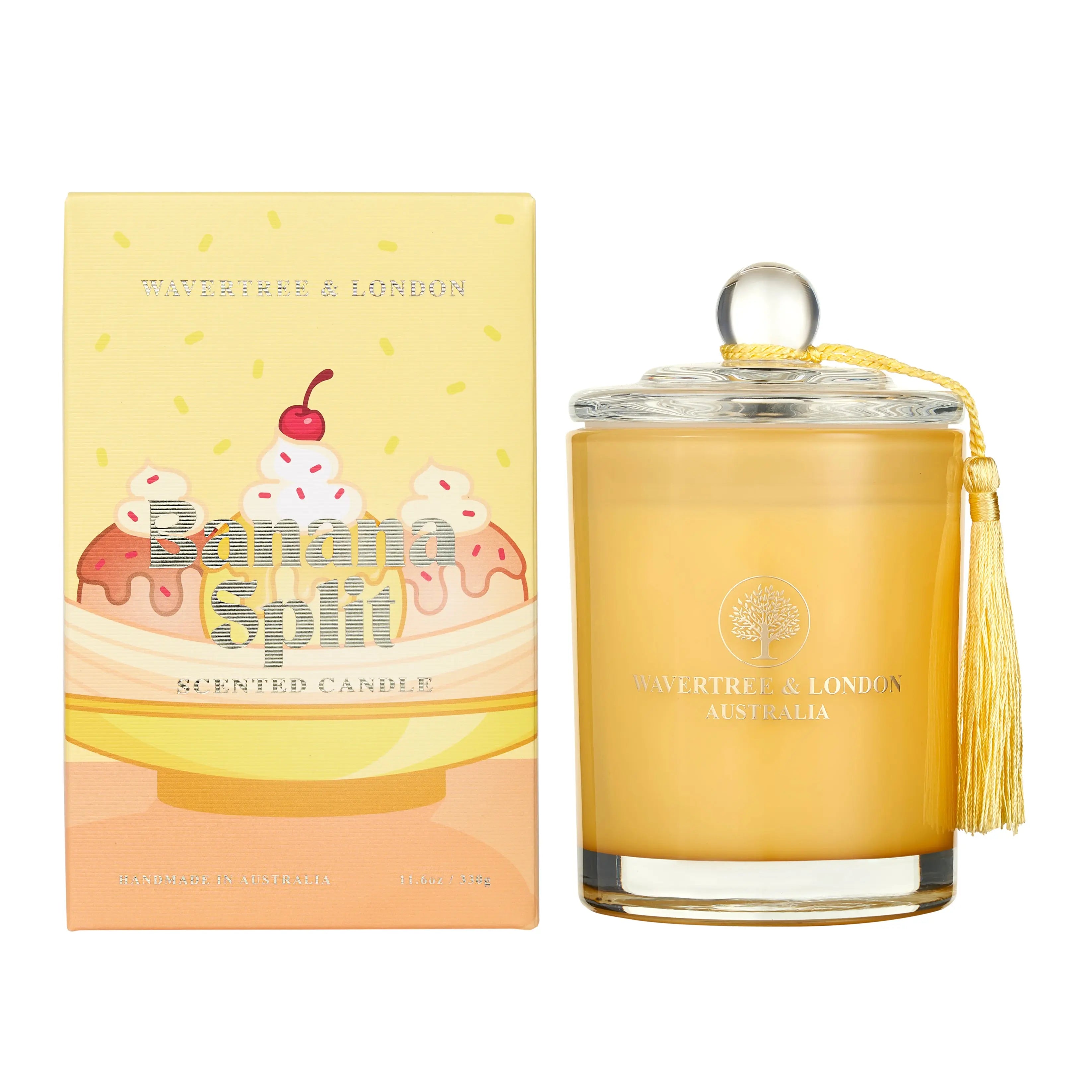 Banana Split Soy Wax candle (330g/11.66 oz, 60 Hours Burn Time)