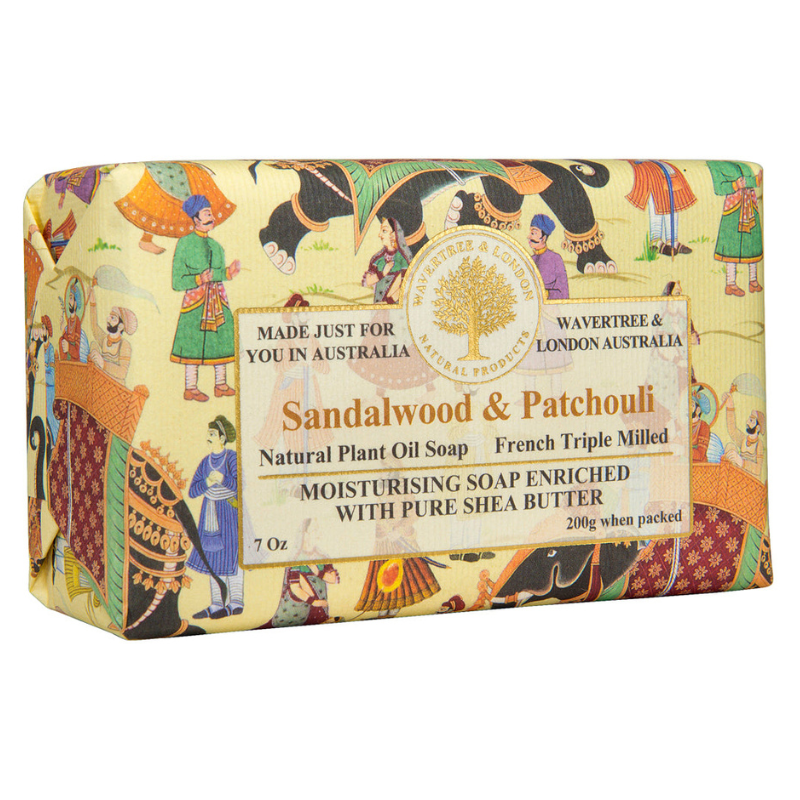 Sandalwood & Patchouli soap bar (1 bar) - Australian Natural Soap