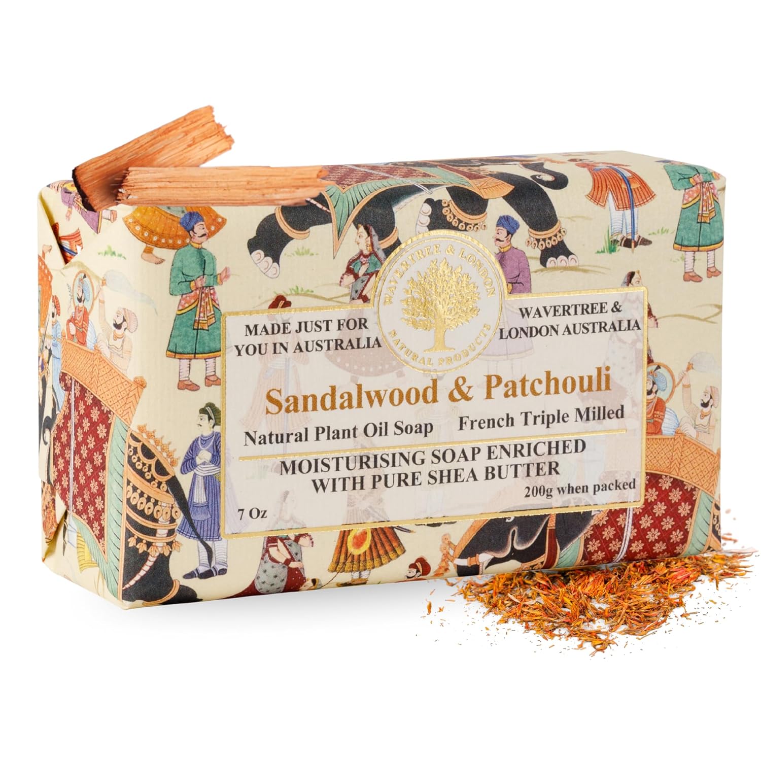 sandalwood and patchouli natural soap bar