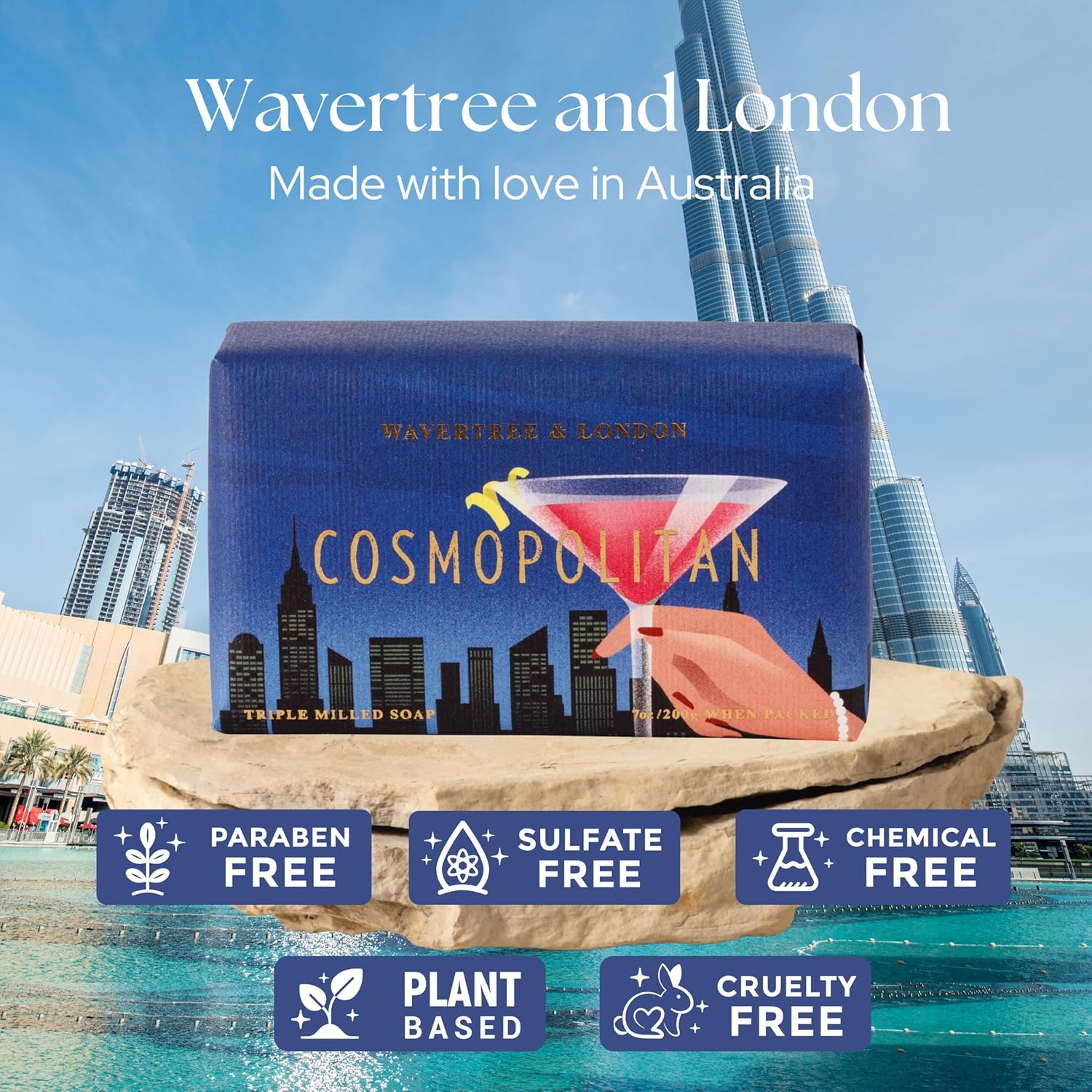 wavertree and london Cosmopolitan natural bath soap
