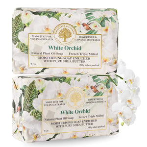 white orchid natural soap bar pack of 2