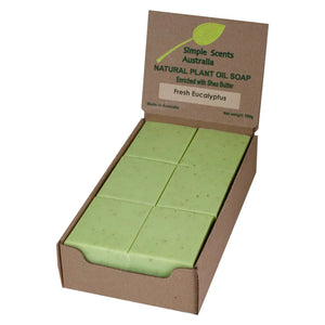 Fresh Eucalyptus Soap Unwrapped (12) - Australian Natural Soap