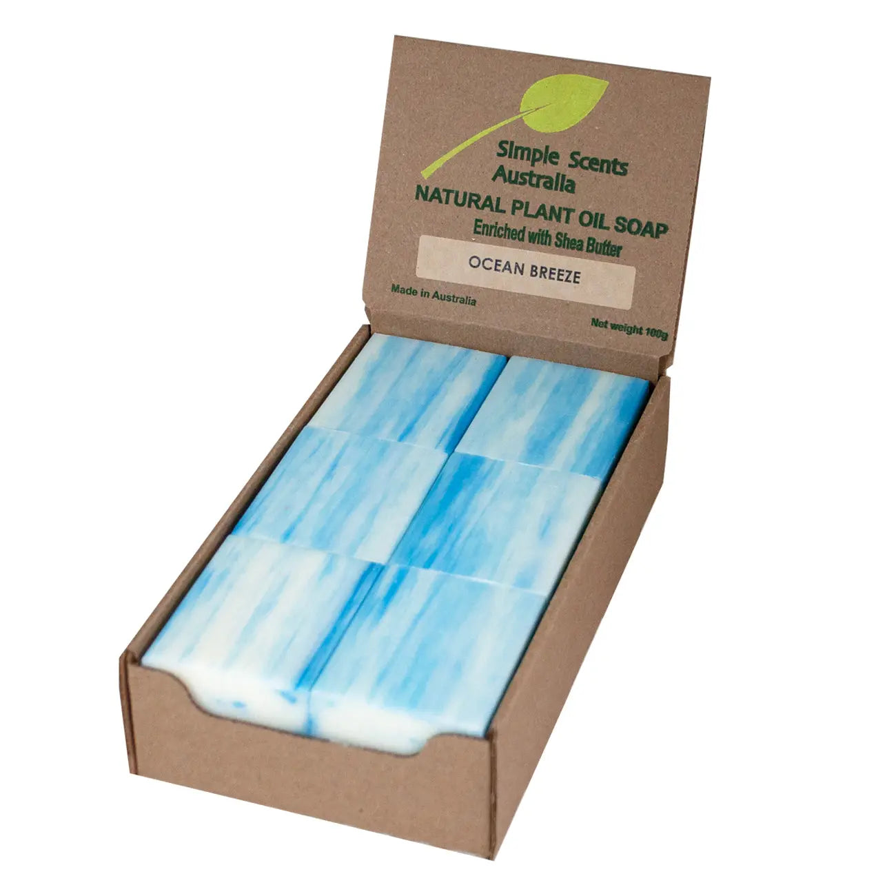 Ocean Breeze Soap Unwrapped (12) - Australian Natural Soap
