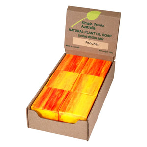 Peach Soap Unwrapped  (12) - Australian Natural Soap