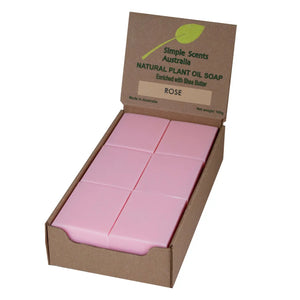 Rose Soap Unwrapped (12) - Australian Natural Soap