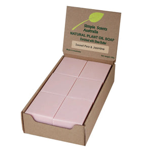 Sweet Pea & Jasmine Soap Unwrapped (12) - Australian Natural Soap
