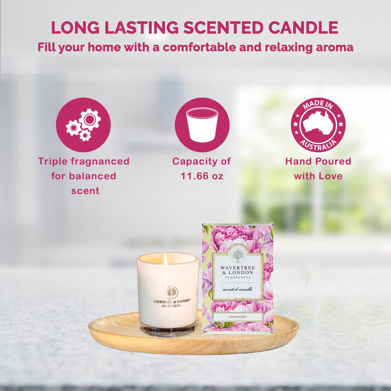 Wavertree & London Soy Candle - Pink Peony