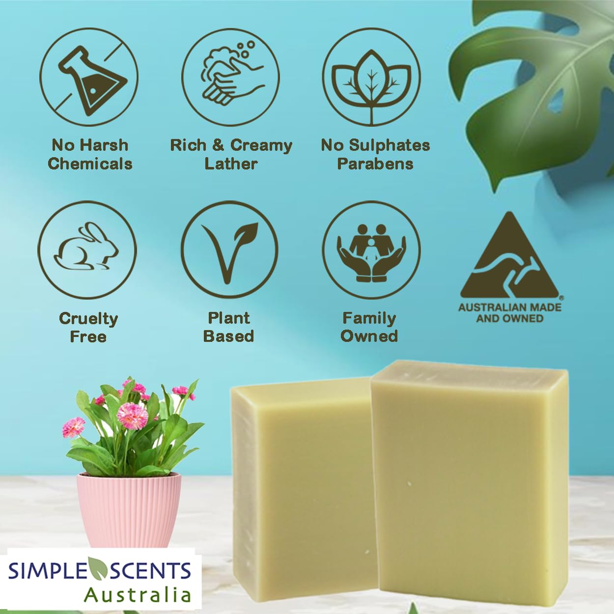 French Pear Soap Bars (3.5 Oz Bars)