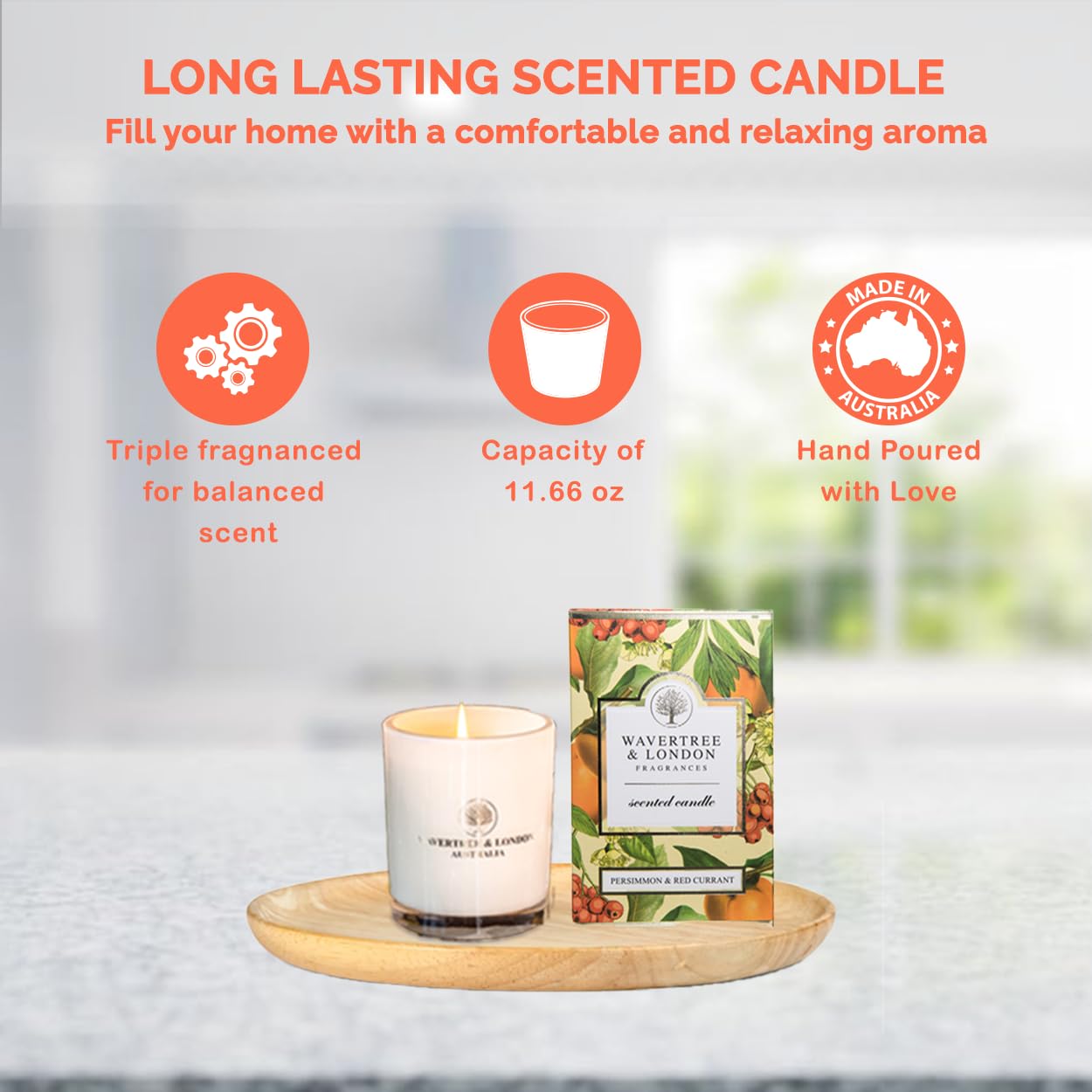 Wavertree & London Soy Candle - Persimmon & Red Currant