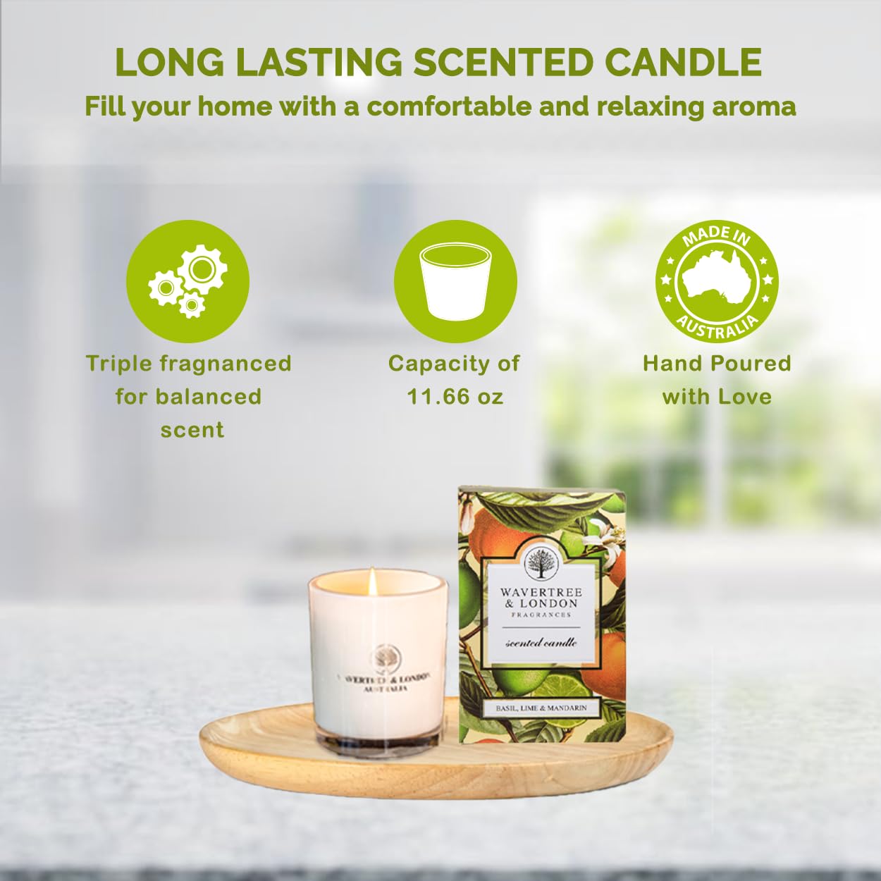 Wavertree & London Soy candle - Basil Lime Mandarin