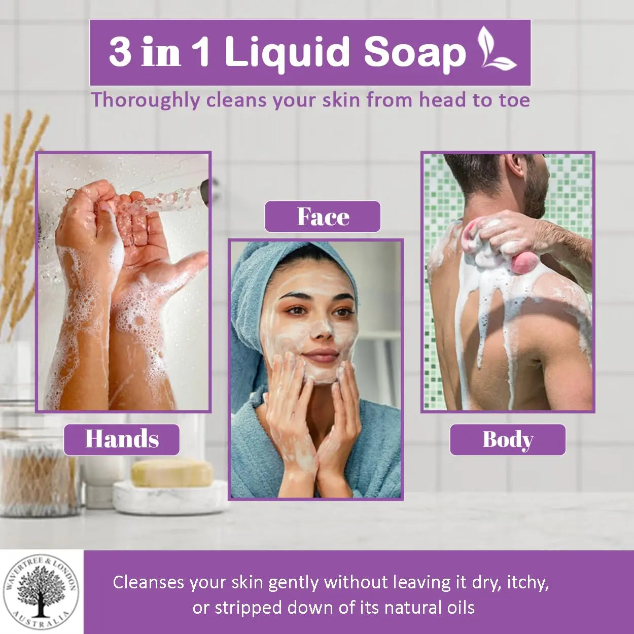 Lavender Scented Liquid Hand Soap With Box