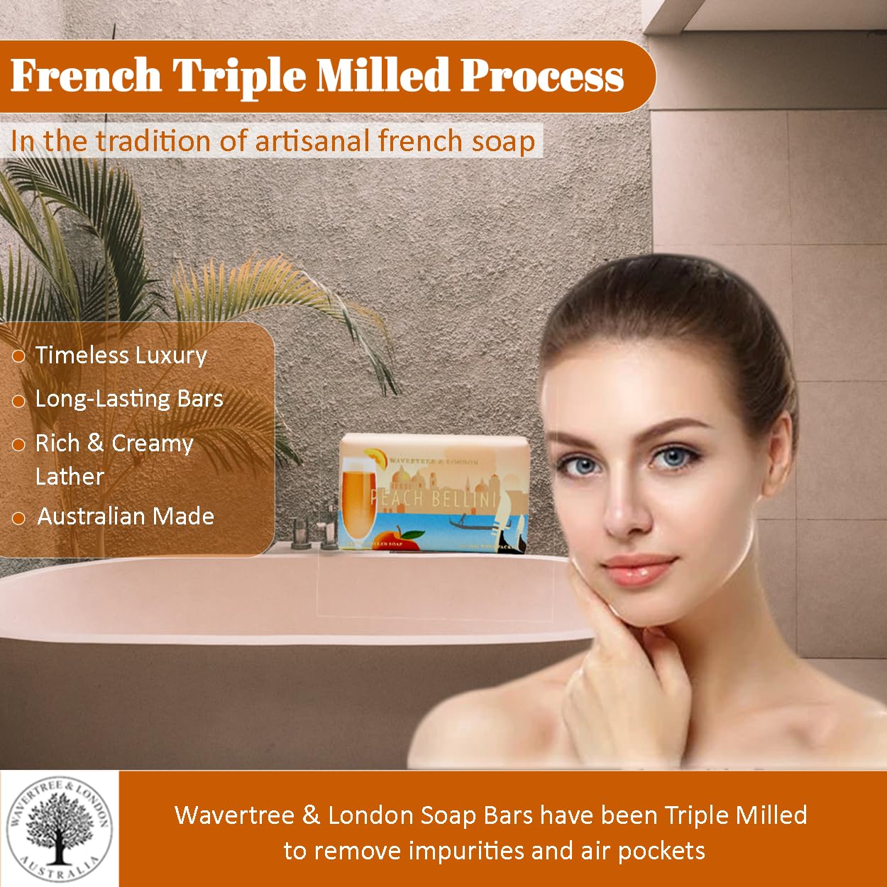 Peach Bellini soap bar (1)