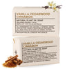 Vanilla Cedarwood - All Natural Soap Bars (2 Bars, 7 Oz)