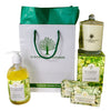 Wavertree Lemongrass & Lemon Myrtle Scented Natural Ultimate Relaxation Gift Set - Liquid Soap, Soap Bars (2), Soy Wax Candle & Gift Bag