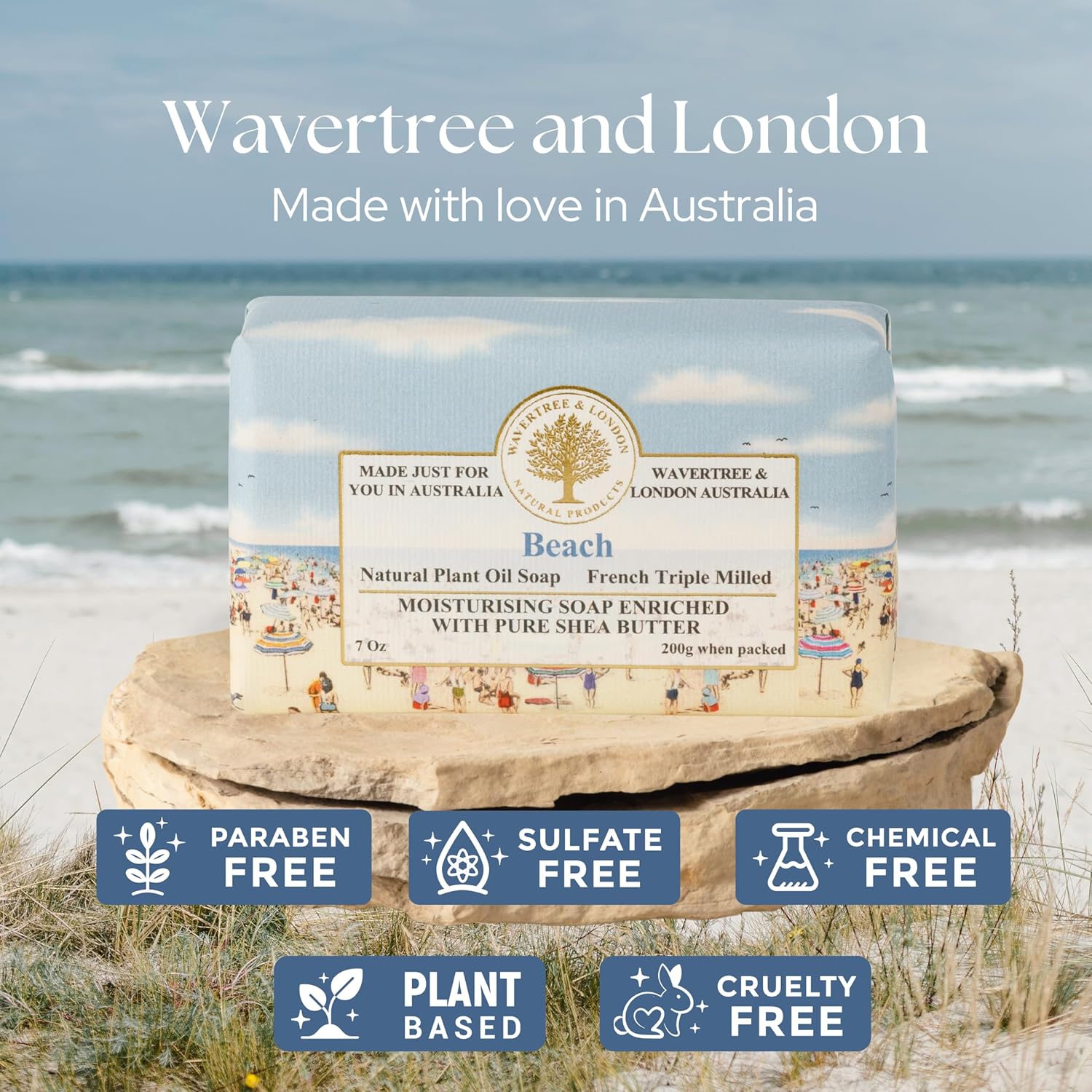 Beach Scented Natural Soap Bar 