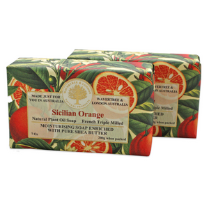 Wavertree & London Sicilian Orange Soap Bar (2 Bars) - Australian Natural Soap