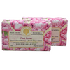 Wavertree & London Pink Peony (2 Bars), 7oz Moisturizing Natural Soap Bar, French -Milled and enriched with Shea Butter