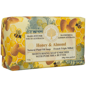 Honey & Almond soap bar (1) - Australian Natural Soap