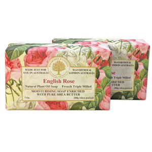 Wavertree & London English Rose (2 Bars) - Australian Natural Soap