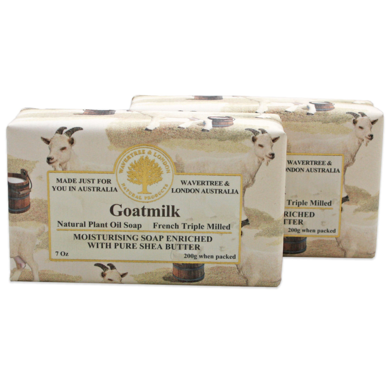 Wavertree & London Goatmilk Shea Butter Enriched Soap (2 Bars) - Australian Natural Soap