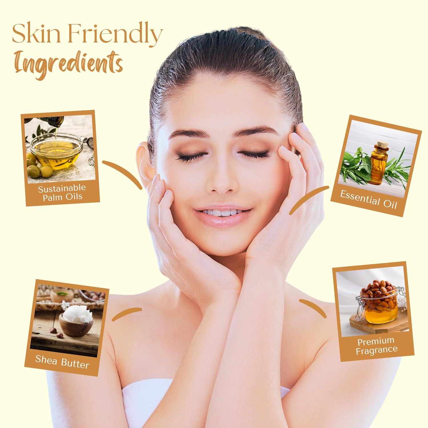 Honey and almond scented skin friendly non toxic soap bar