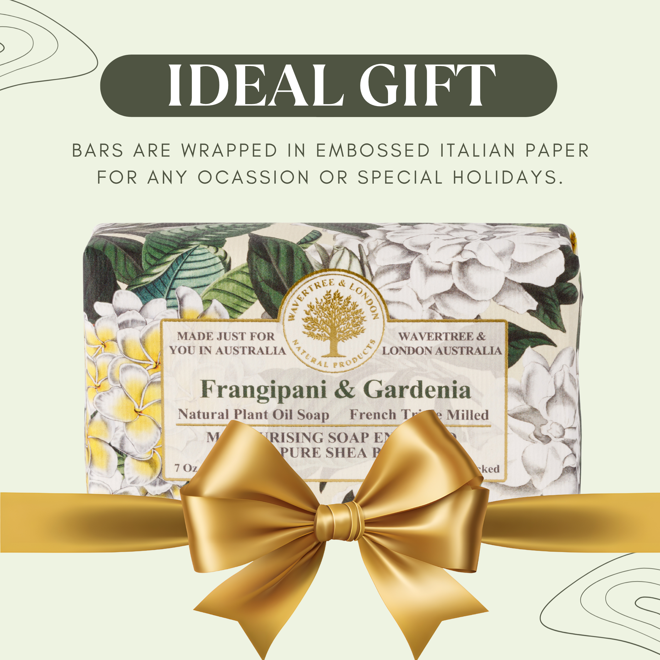Frangipani & Gardenia Soap Bar (7 Oz Bars)