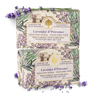 Lavender flower scented body soap bar pack