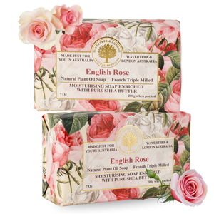 English Rose Soap Bars - (7 Oz Bars)