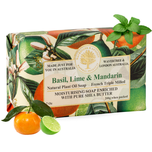 Basil, Lime & Mandarin soap bar (7 Oz Bars)