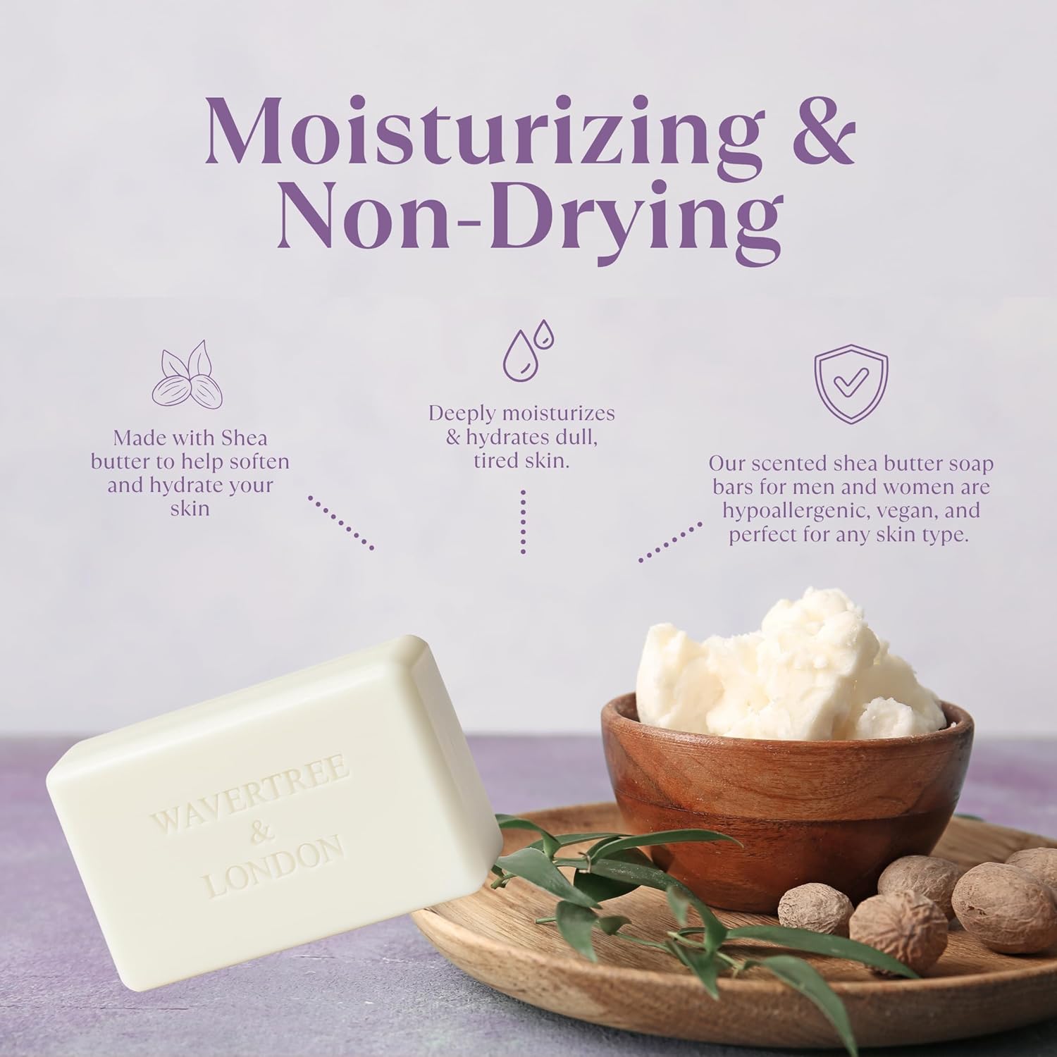 Sweet pea and jasmine moisturizing bath soap