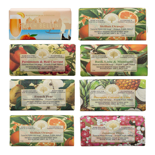 Fruity Favorites 8 Bar Assortment Scented Natural Soap | 7 oz Bars