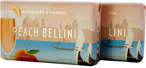 Wavertree & London Peach Bellini Soap: Premium, Pure Oils, Gentle pH, Lasting Moisture, Luscious Scent