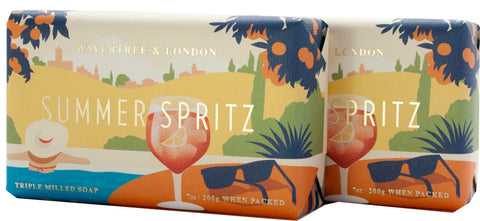 Wavertree & London Summer Spritz Soap: Refreshing and Long-Lasting Soap with Natural Ingredients for Hydrated and Nourished Skin